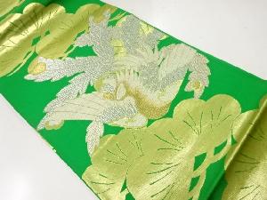 アンティーク　鳳凰に松模様織出し袋帯（材料）